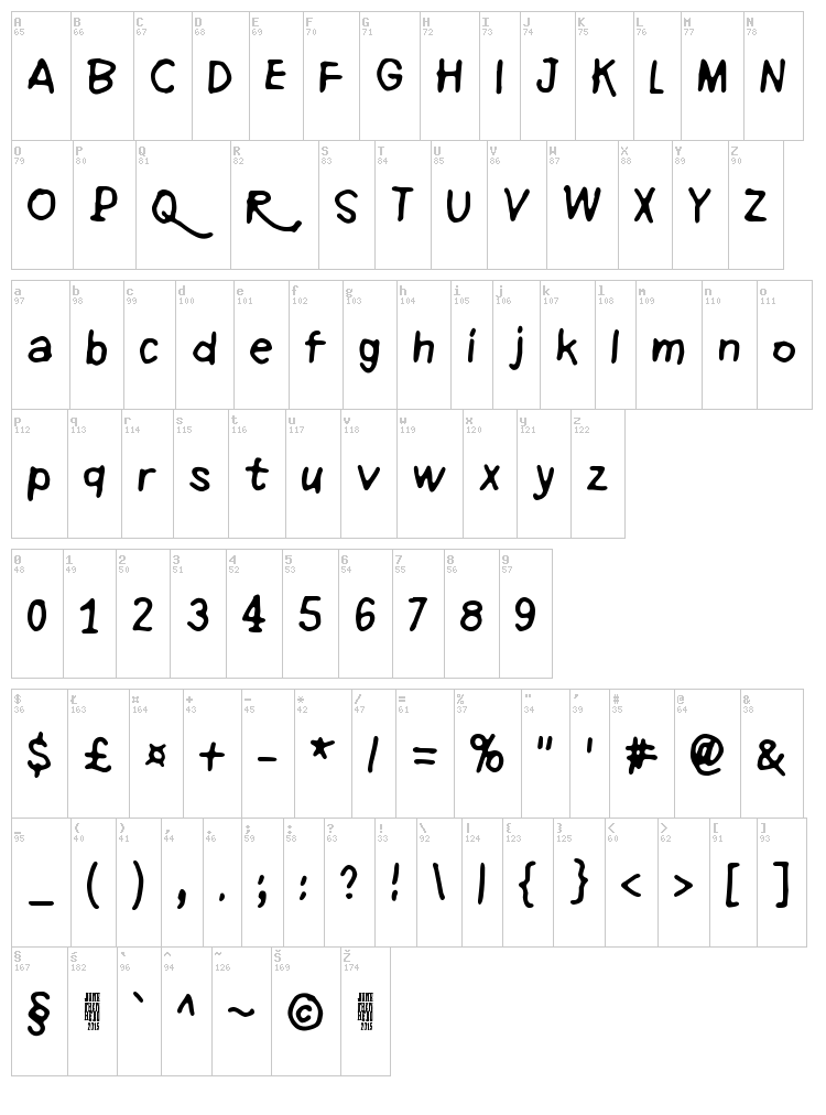 Refuse to bow down font map